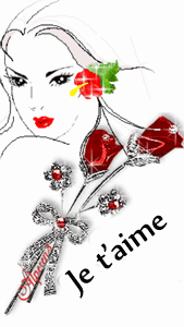 Gif je t'aime coeur femme